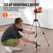 Load image into Gallery viewer, Amocart Laser Level Tripod 1/4"-20 & 5/8"-11 Thread Mount 40.94-133.85in Height Adjustment with Level Bubble & Heavy-duty Stand