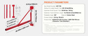 Load image into Gallery viewer, SucceBuy Electric Hoist Support Arm Swing Holder with Pole Steel Hoist Frame 180° Scaffold Winch Lifting Arm for Workshop Garage