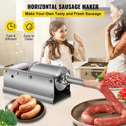 Load image into Gallery viewer, Amocart 3L Horizontal Sausage Stuffer Manual Sausage Maker Stainless Steel With 5 Filling Nozzles For Home & Commercial Use