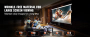 Load image into Gallery viewer, Amocart Manual Pull Down Projector Screen 100 inch 16:9 4K 1080 HD Retractable Projector Screen for Family Home Office Theater