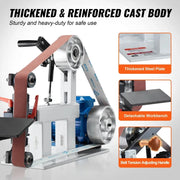 Charger l'image dans la visionneuse de galerie, Amocart Belt Grinder Sander 72 X 2-Inch Variable Speed Polisher 1500W Polishing Grinding Machine for Metalworking Knife Making