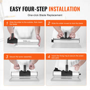 Bild in Galerie-Viewer laden, SucceBuy Drywall Skimming Blade Set 10/16/24/32/40 inch Skimming Blades + 34-81.6 in Extension Handle Pole Stainless Steel Knife