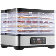 Load image into Gallery viewer, SucceBuy 5 Tray Food Dehydrator Machine 300W Stainless Steel Electric Food Dryer w/ Digital Adjustable Timer & Temperature - AMOCART
