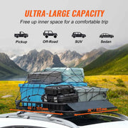 Load image into Gallery viewer, SucceBuy Roof Rack Cargo Basket 46"x36"x4.5" / 51"x36"x5" Rooftop Cargo Carrier Heavy-Duty 200LBS Capacity for SUV Truck Vehicle