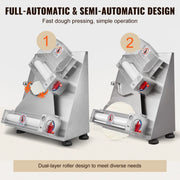 Load image into Gallery viewer, SucceBuy Pizza Dough Roller Sheeter Stainless Steel Adjustable Thickness Dough Machine for Pasta Maker Equipment