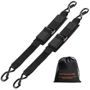 Load image into Gallery viewer, Amocart 2pcs 2/4ft Retractable Ratchet Straps with S Hooks 2in Cargo Ratchet Tie Down Luggage Belt Strap for Trailers Vehicles