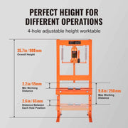 Load image into Gallery viewer, Amocart Hydraulic Shop Press 6T H-Frame Hydraulic Garage/Shop Floor Press Shop Press with Press Plates for Garage Shop Workshop