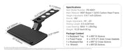 Load image into Gallery viewer, SucceBuy Keyboard Tray under Desk Adjustable Height & Angle Keyboard Tray Slide out & Holder for Typing in Home and Office Work