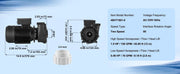 Load image into Gallery viewer, SucceBuy 2 Speed SPA Pump 48/56-Frame AC110-120V SPA Pump 1.5HP/3HP/4HP High Speed 2'' Port 90° Rotational Interface for Hot Tub