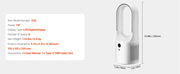 Charger l'image dans la visionneuse de galerie, Amocart Desk Fan Bladeless 12.99 In Kids-Friendly Personal Portable Desk Fan 6-Speed USB Quiet Cooling Small Tower Fan for Home