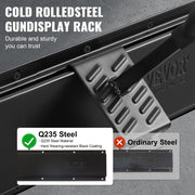 Load image into Gallery viewer, SucceBuy Gun Rack 6-Slot Vertical Rifle Shotgun Gun Rack 180 lbs Heavy Duty Metal Wall Gun Rack Display Stand with Soft Padding - AMOCART