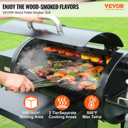 Bild in Galerie-Viewer laden, Amocart Portable Charcoal Grill Propane Gas Grills with Cover and Cart Heavy Duty Iron BBQ Grill for Outdoor Cooking Barbecue