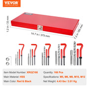 Load image into Gallery viewer, SucceBuy Helicoil Thread Repair Kit SAE Metric Rethreading Tool Kit HSS Drill Bits Thread Inserts Breakoff Installation Tools