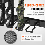 Load image into Gallery viewer, SucceBuy Gun Rack 6-Slot Vertical Rifle Shotgun Gun Rack 180 lbs Heavy Duty Metal Wall Gun Rack Display Stand with Soft Padding - AMOCART