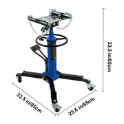 Load image into Gallery viewer, Amocart Car Lift Jack Hydraulic Telescopic Transmission Jack Floor Jack Stand with Foot Pedal Swivel Wheel Garage Lift Hoist