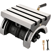 Load image into Gallery viewer, SucceBuy Tilting Milling Table Adjustable Rotary Worktable Machine with 3 T-Slots & Crank Handle Heavy Duty for Grinding Milling