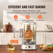 Bild in Galerie-Viewer laden, SucceBuy Shawarma Grill Machine Vertical Chicken Shawarma Cooker Machine Electric Stainless Steel Broiler Gyro Rotisserie Oven D