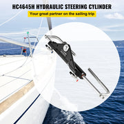 Load image into Gallery viewer, SucceBuy Hydraulic Steering Cylinder 150HP HC4645H Front Mount Hydraulic Outboard Marine Steering Cylinder Fit for Boat Steering