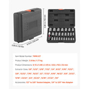 Load image into Gallery viewer, Amocart Bolt Extractor Kit Impact Bolt & Nut Remover Set with Pin Punch Solid Storage Case Cr-Mo Steel for Removing Damaged
