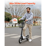 Charger l'image dans la visionneuse de galerie, SucceBuy Front Bike Basket Electric Scooter Basket - Max Bearing 20 lbs Construct from Solid Steel Kids / Adults Bicycle Basket