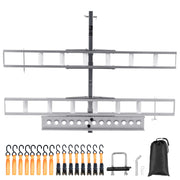 Load image into Gallery viewer, SucceBuy Motorcycle Carrier 2-Bike 600 LBS Aluminum Motorcycle Carrier Hitch Mount Loading Ramp Scooter Dirt Bike Trailer Hauler - AMOCART