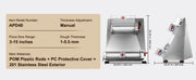 Bild in Galerie-Viewer laden, Amocart Pizza Dough Roller Sheeter Stainless Steel Adjustable Thickness Dough Machine for Pasta Maker Equipment