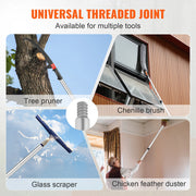 Load image into Gallery viewer, Manual Pole Saw Extendable Tree Pruner Sharp Steel Blade for Branches Trimming with Lightweight Aluminum Alloy Handle
