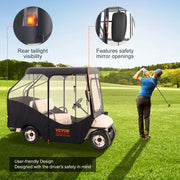 Bild in Galerie-Viewer laden, Amocart Golf Cart Enclosure 420D Polyester Driving Enclosure with 4-Sided Transparent Windows 4 Passenger Club Car Cover