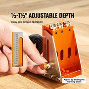 Load image into Gallery viewer, SucceBuy 30 Pcs Pocket Hole Jig Kit Adjustable & Easy to Use Pocket Hole Jig System with Step Drills Wrenches Drill Stop Rings