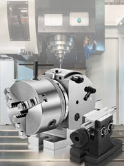 Load image into Gallery viewer, Amocart Dividing Head 5Inch 3 Jaw Precision Semi Universal Dividing Head for Milling Machine Rotary Table Tailstock Milling Set