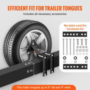 Load image into Gallery viewer, SucceBuy 160 lbs Spare Tire Carrier with Mounting Screws Bracket Lugs On Bolt Patterns Tire Mount Wheel Holder for Trailers RV
