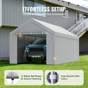 Load image into Gallery viewer, SucceBuy Carport Replacement Canopy Cover Garage Top Tent Shelter Tarp Heavy-Duty Waterproof & UV Protected (Frame Not Include)