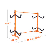 Load image into Gallery viewer, SucceBuy Kayak Ceiling Storage Rack Ceiling Storage Rack for 2 Kayak Canoe SUP Adjustable Height Overhead Kayak Holder Hanger - AMOCART