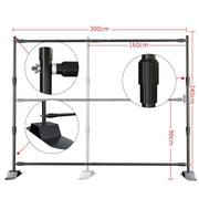 Bild in Galerie-Viewer laden, Double-Crossbar Backdrop Background Stand Frame Support System For Photography Photo Studio Video Muslin Green Screen