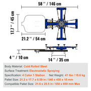 Load image into Gallery viewer, SucceBuy Screen Printing Machine 360° Rotable Silk Screen Printing Press 54x45cm Screen Printing Press Adjustable Tension