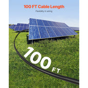 Bild in Galerie-Viewer laden, Amocart 100FT Solar Panel Extension Cable 10AWG 6mm² IP67 Waterproof Solar Extension Cable for Home Ship and RV Solar Panels