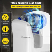 Load image into Gallery viewer, SucceBuy Hand Dryer Machinery Automatic High-speed Jet Double-sided Secure Robust Material Blade for Washroom Multicolor