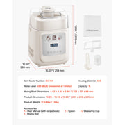 Load image into Gallery viewer, SucceBuy Upright Automatic Ice Cream Maker with Built-in Compressor 1 Quart No Pre-freezing Gelato Maker & Frozen Yogurt Machine - AMOCART