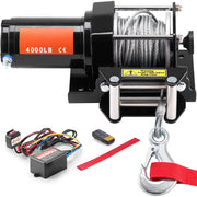 Load image into Gallery viewer, SucceBuy 4000lbs Electric Winch with 39ft 7 Strands Steel Cable Wireless & Wired Remote Control ATV/UTV Winch for Truck Towing