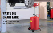 Bild in Galerie-Viewer laden, Amocart 20 Gallon Waste Oil Drain Tank Air Operated Drainer with Pressure Regulating Valve for Fluid Fuel Transfer Drainage