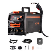 Load image into Gallery viewer, SucceBuy MIG Welder 130Amp Synergic Mig Welding Machine Gasless Flux Core Welder Portable Mig Welder with Digital Display Screen - AMOCART