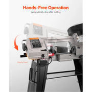 Bild in Galerie-Viewer laden, Amocart 4 in x 6 in Metal Horizontal Band Saw Rectangular Cutting Capacity with 550W Motor, Variable Speed, for Metal Wood Work