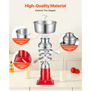 Bild in Galerie-Viewer laden, Amocart Electric Milk Cream Separator Output 10500RPM 304 Stainless with 4.5L Bowl Capacity Milk Skimmer Separating Machine