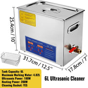 Load image into Gallery viewer, SucceBuy 1.3L 2L 3L 6L 10L 15L 22L 30L Ultrasonic Cleaner Lave-Dishes Portable Washing Machine Ultrasound Home Clean Appliances