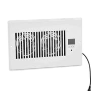 Load image into Gallery viewer, Amocart Register Booster Fan Quiet Vent Booster Fan with Remote Control Thermostat Control for Heating Cooling Smart Vent White