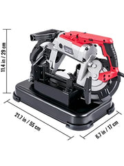 Load image into Gallery viewer, SucceBuy Portable BandSaw 5Inch Cutting Capacity Cordless Variable Speed 10Amp Motor Deep Cut Bandsaw for Metal Wood Pipes Rebar