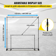 Load image into Gallery viewer, Amocart 2.4x2.4M Backdrop Background Stand Adjustable Telescopic Backdrop Banner Stand for Photocall Video Wedding Event Party