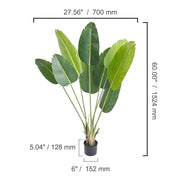 Load image into Gallery viewer, Amocart Artificial Palm Tree 4/5/6 FT Faux Plant Secure PE Material & Anti-Tip Tilt Protection Low-Maintenance Plant for Home