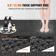 Bild in Galerie-Viewer laden, Amocart Interlocking Tile 12/50/55PCS 12"x12" Splicing Soft PVC Drainage Floor Tiles Non-Slip Drainage Holes for Bathroom Pool