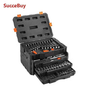 Load image into Gallery viewer, Amocart Mechanics Tool Set and Socket Set 1/4" 3/8" 1/2" Drive Deep Standard Sockets 450 Pcs SAE and Metric Mechanic Tool Kit